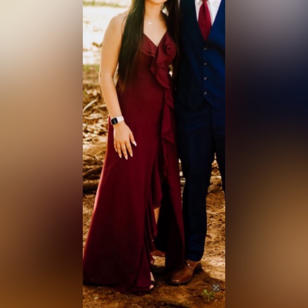 Plum bridesmaids dress